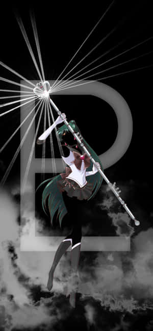 Sailor Pluto Strikes A Pose Wallpaper