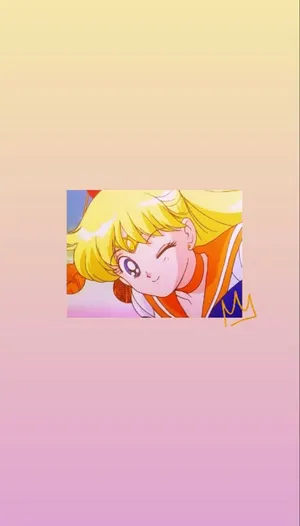Sailor Venus Fights For Love And Justice Wallpaper