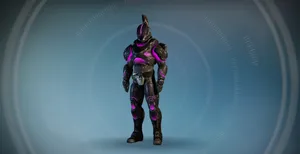 Saint-14, The Legendary Titan Guardian In Action Wallpaper