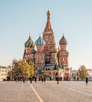 Saint Basil's Cathedral Captured In The Early Morning Wallpaper
