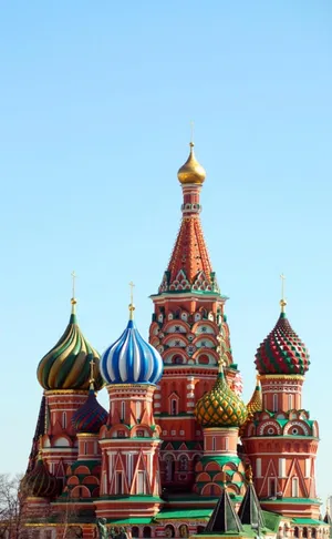 Saint Basil's Cathedral With Colorful Well Made Steeples Wallpaper