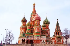 Saint Basil's Cathedral With Intricate Designs And Colors Wallpaper