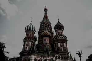 Saint Basils Cathedral Monochrome Up-close Wallpaper