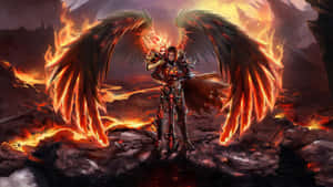 Saint Michael, The Archangel In Battle Wallpaper