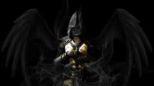 Saint Michael The Archangel In Battle Wallpaper