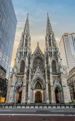 Saint Patrick's Cathedral Road Wallpaper