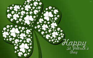 Saint Patrick’s Day Clover On Clover Design Wallpaper