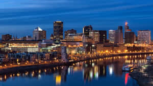 Saint Paul Minnesota Skyline Dusk Wallpaper