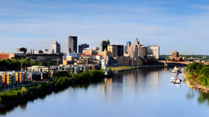 Saint Paul Minnesota Skyline Reflection Wallpaper