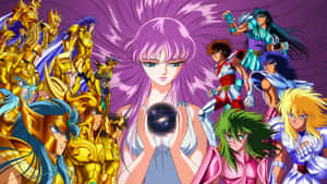 Saint Seiya Characters Gathering Wallpaper