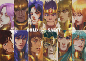 Saint Seiya Gold Saints Collage Wallpaper