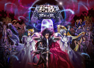 Saint Seiya Hades In Epic Battle Scene Wallpaper