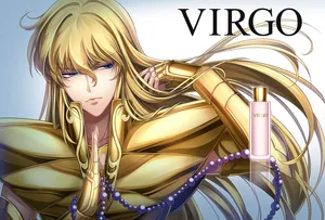 Saint Seiya Virgo Shaka With Perfume Bottle Wallpaper