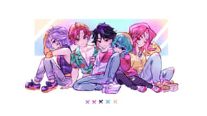 Saja Boys Group Art Wallpaper