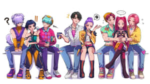 Saja Boys Group Dynamics Wallpaper