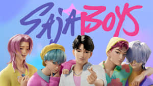 Saja Boys Group Portrait Wallpaper