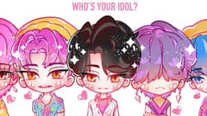 Saja Boys Idol Characters Wallpaper