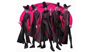 Saja Boys Stylish Group Pose Wallpaper