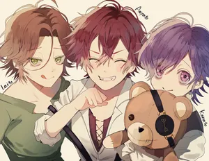 Sakamaki Brothersand Teddy Bear Wallpaper