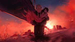 Sakamoto Days Intense Rescue Scene Wallpaper