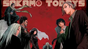 Sakamoto Days Main Characters Group Wallpaper