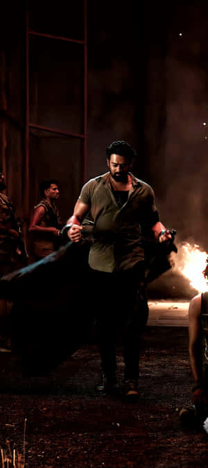 Salaar Movie Action Scene Wallpaper