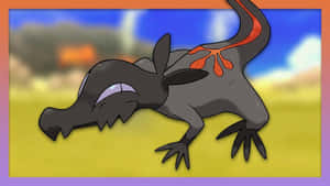 Salandit - The Toxic Lizard Pokémon In Action Wallpaper