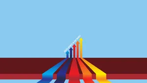 Sales Colorful Sales Graph Wallpaper