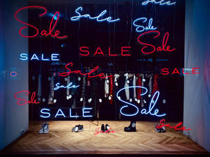 Sales Stylish Neon Lights Wallpaper