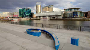 Salford Quays Waterfront Modern Architecture Wallpaper