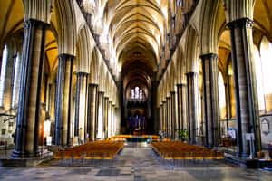 Salisbury Cathedral Interior Architecture Wallpaper