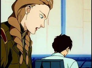 Sally Po Alongside Gundam Wing Mobile Suit In A Fierce Battle Wallpaper