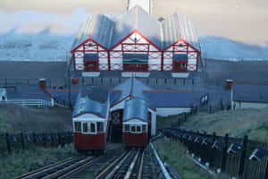 Saltburn By The Sea Cliff Lift Wallpaper