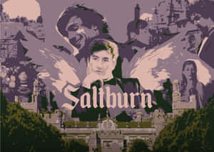 Saltburn Collage Artwork Wallpaper