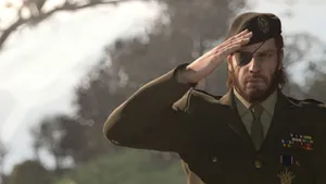 Saluting Big Boss Metal Gear 4k Wallpaper