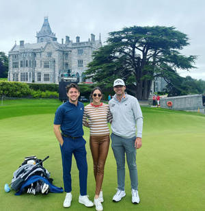 Sam Burns In Ireland Golf Course Wallpaper