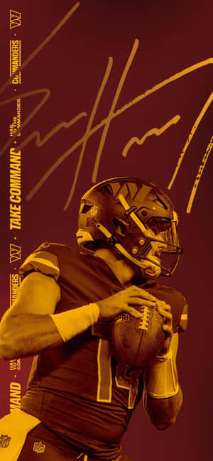 Sam Howell Football Quarterback Promotional Art Wallpaper