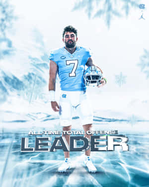 Sam Howell Total Offense Leader Winter Backdrop Wallpaper