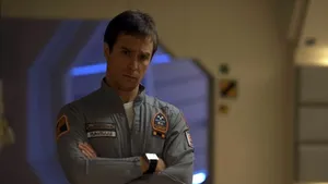 Sam Rockwell Moon 2009 Crossed Arms Scene Wallpaper