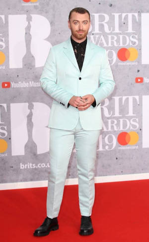 Sam Smith At 2019 Brit Award Wallpaper