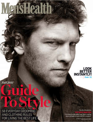 Sam Worthington Black And White Magazine Cover Wallpaper