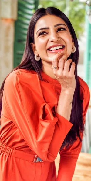 Samantha Cute Orange Hd Wallpaper