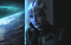 Samara, The Asari Justicar In Mass Effect Wallpaper