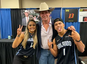 Sammy Guevara And Tay Melo In A Matching Jersey Top Wallpaper