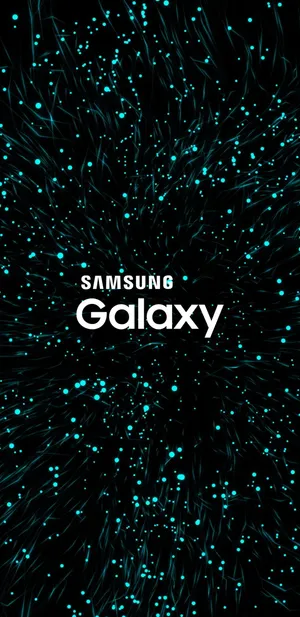 Samsung Galaxy Abstract Teal Lights Wallpaper