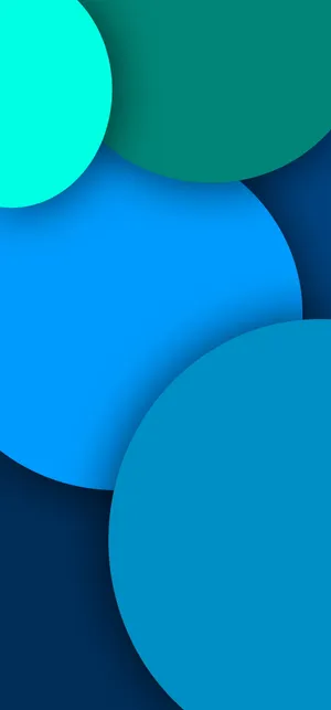 Samsung Galaxy Note 20 Ultra Blue Green Circles Wallpaper