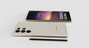 Samsung S23 Ultra Golden Wallpaper