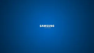 Samsung Tv Logo Blue Background Wallpaper