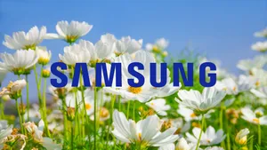 Samsung Tv Logo Nature Background Wallpaper