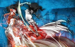 Samurai Anime Afro Justice Fight Wallpaper